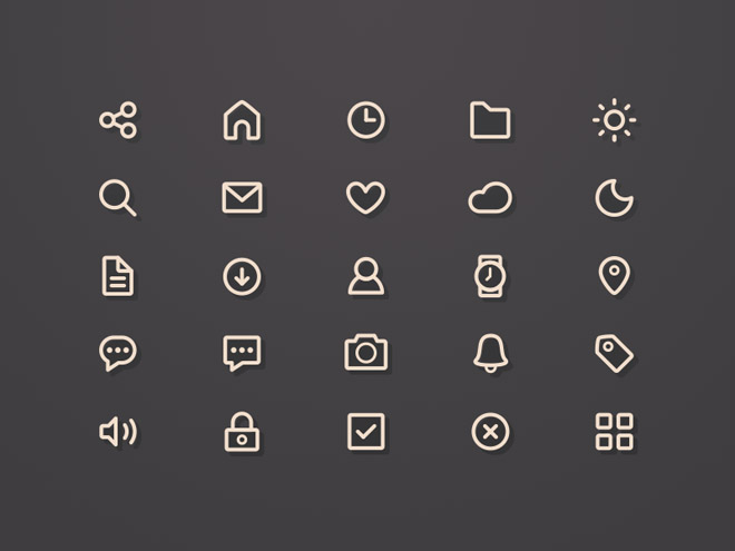 25 Free Lined Icons by Sunbzy - Free Download