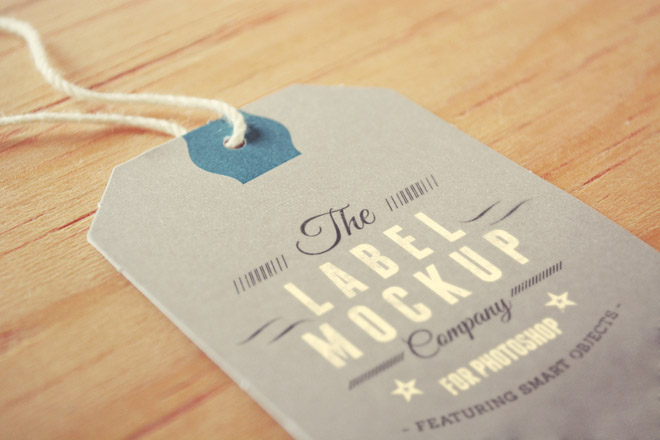 Download Free Photorealistic Tags Labels Logo Mockup Free Download