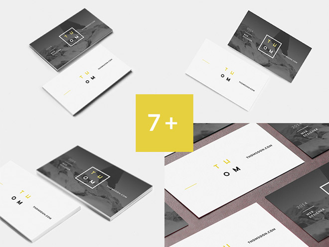 7+ Free Clean Business Card Mockup - Free Download