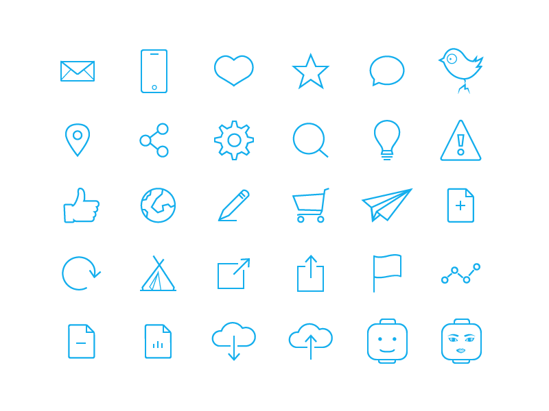 74 Free Flat Line Icons - Free Download