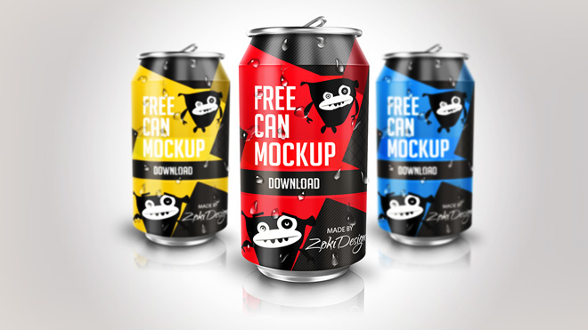 Download Free Soda Can Mockup Psd Free Download