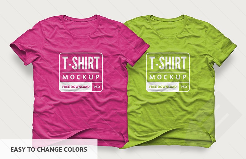Free T-Shirt PSD Mockup for Clothing Industry - Free Download