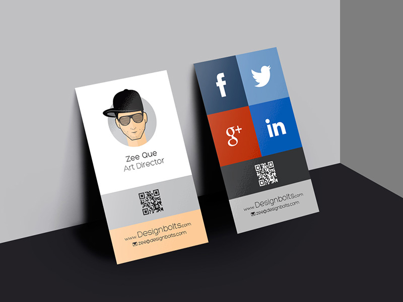 Download Free Vertical Business Card Mockup Psd Free Download