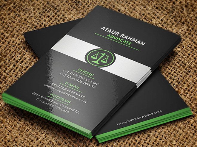 Free Lawyer Business Card Template - Free Download