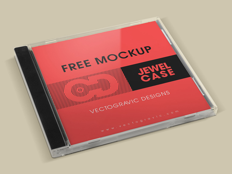 Download Free CD Album Cover Mockup PSD - Free Download