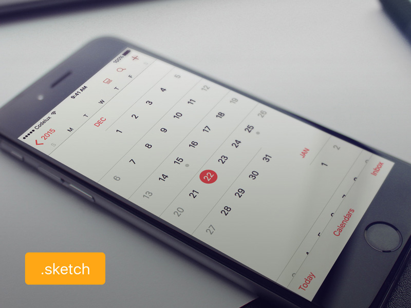 Calendar App UI Kit V2 | Search by Muzli