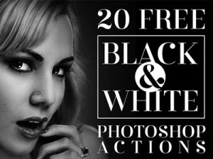 black and white actions for photoshop download