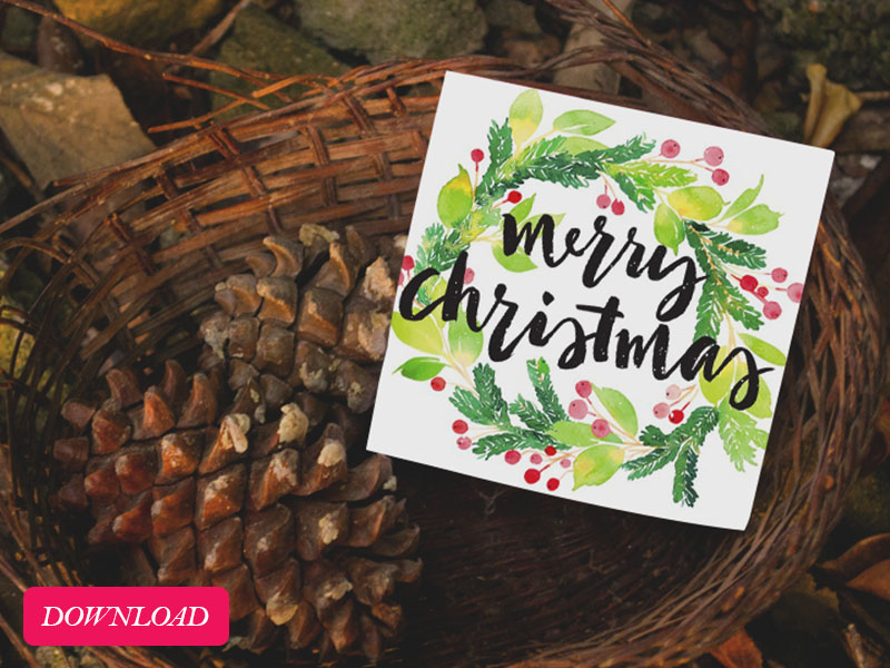 Download Free Square Greeting Card Mockup PSD - Free Download