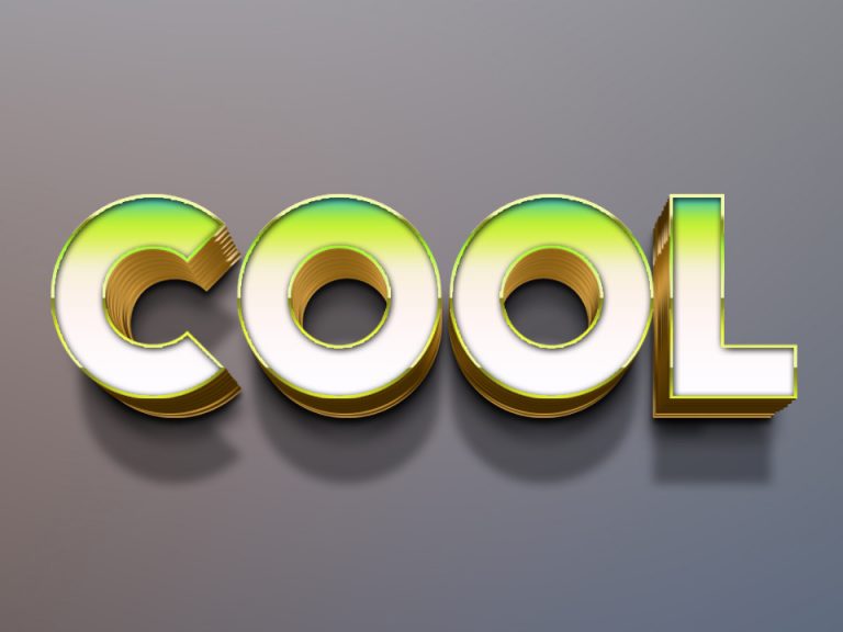 Cool 3D Text Effect - Free Download