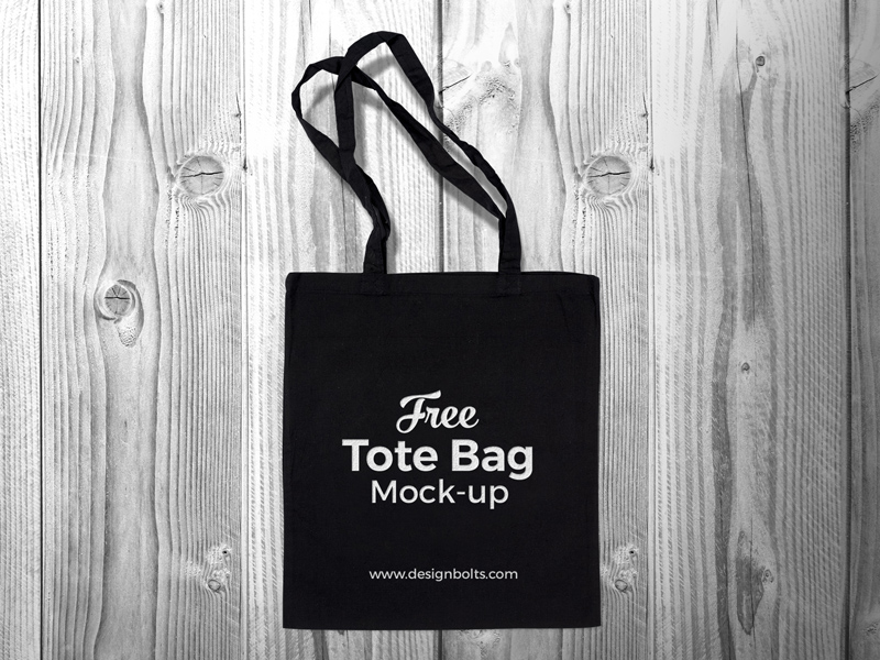 Free Black Tote Bag Mockup - Free Download