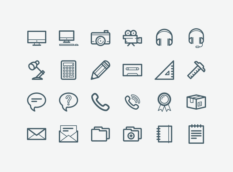 100 Free Vector Office Icons - Free Download