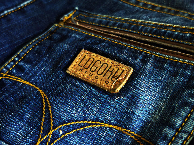 Download Pocket Jeans Label Mockup Psd Free Download