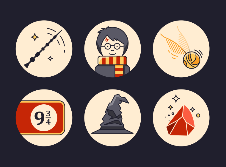 Free Harry Potters Icon Set - Free Download