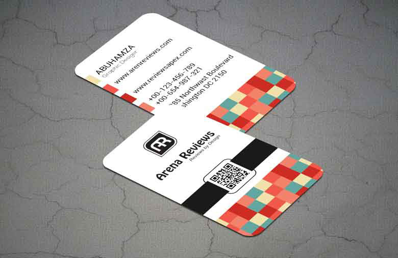 vertical business card template free download