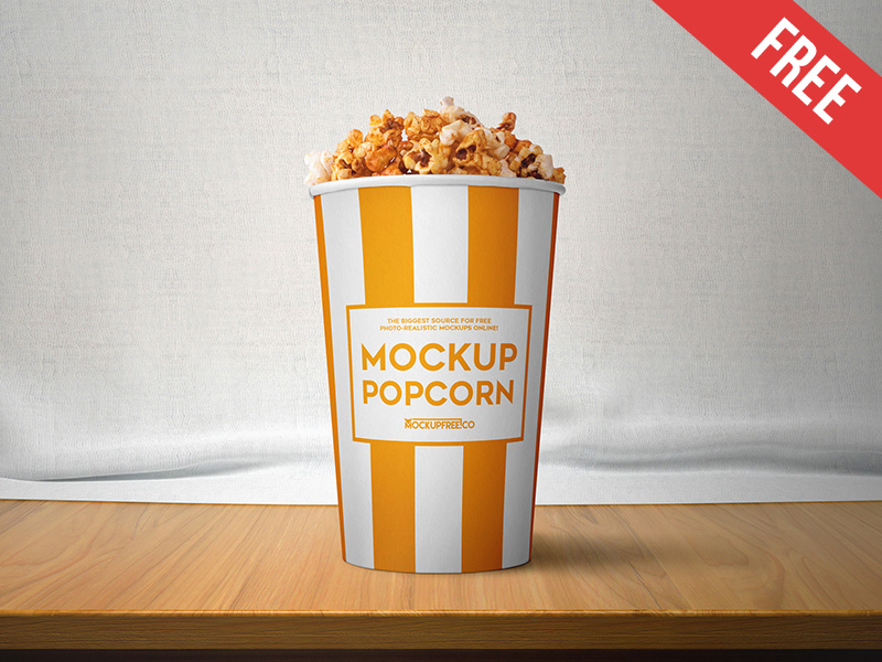 Download Free Popcorn Mockup Psd Free Download