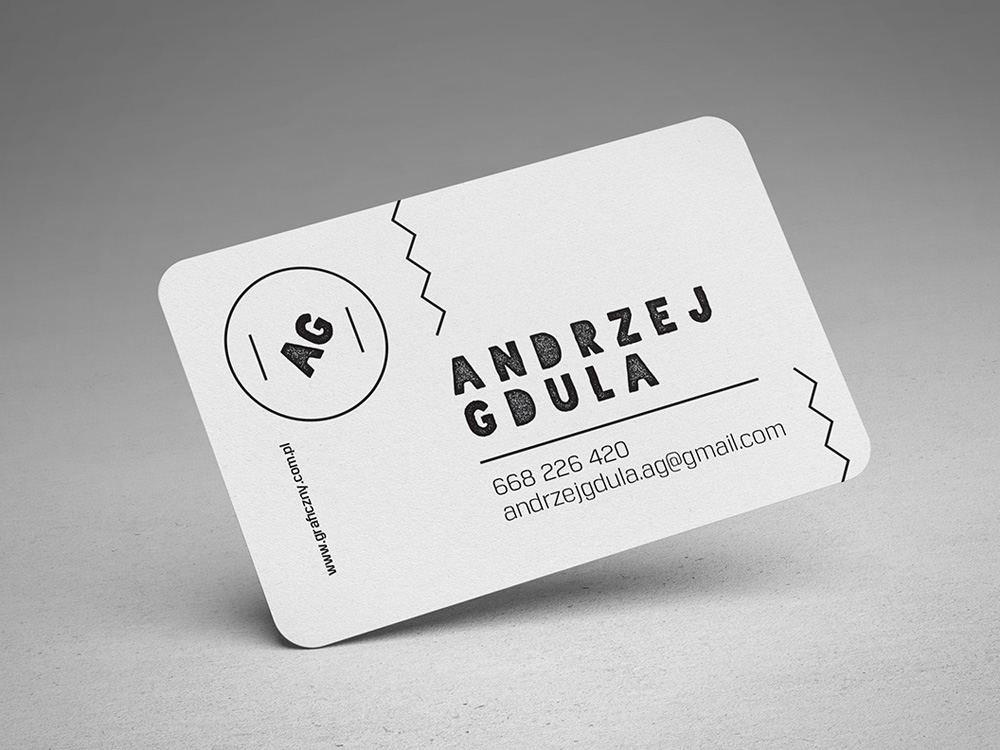 Download Square Business Card Mockup with Round Corner - Free Download