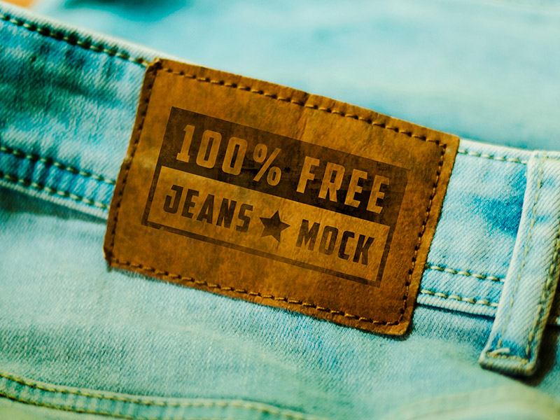 Download Jeans Tag Mockup PSD - Free Download