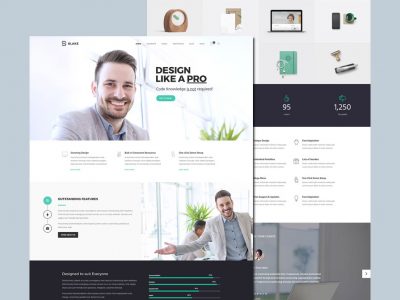 Blake - Business PSD Template - Free Download