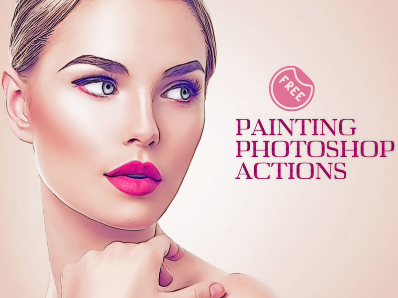 oil paint photoshop action free download