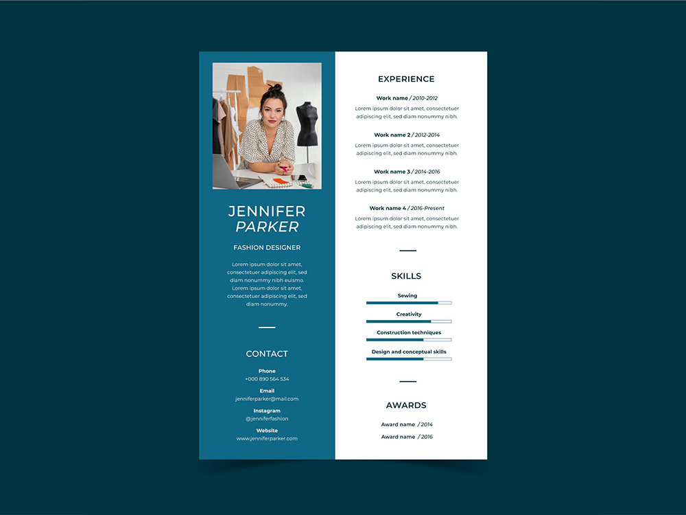 Free Apparel Designer Resume Template Free Download