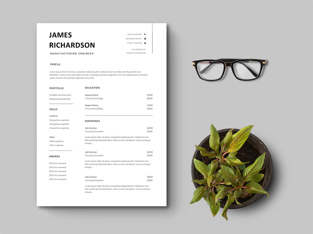 free-manufacturing-engineer-resume-template-free-download