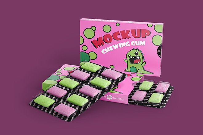 Download Free Chewing Gum Mockup Free Download