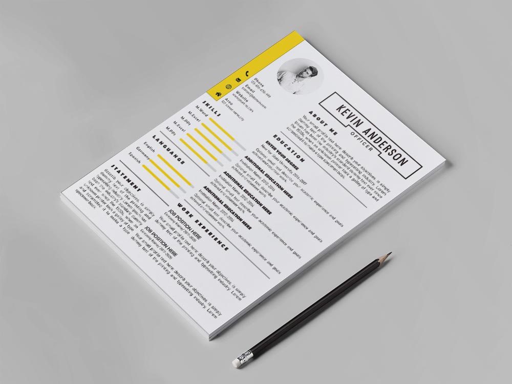 Free Corel Draw Curriculum Vitae Template - Free Download