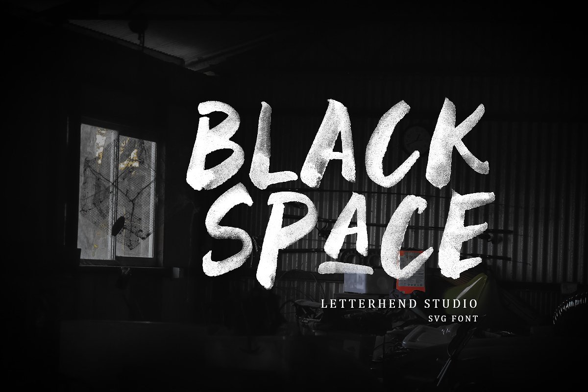 Black Space SVG Font - Free Download