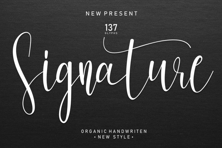 Signature Font - Free Download