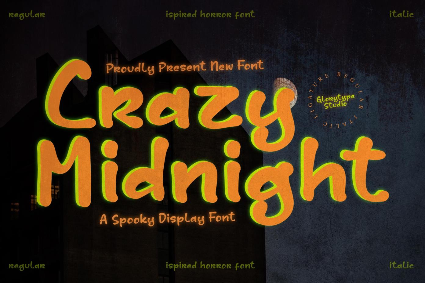 Crazy Midnight Font - Free Download